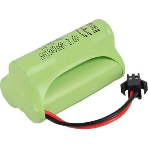 3.6v 1800mah AA NI-MH SM-2P Plug Battery Remote deformation car Electric toys ship robot rechargeable