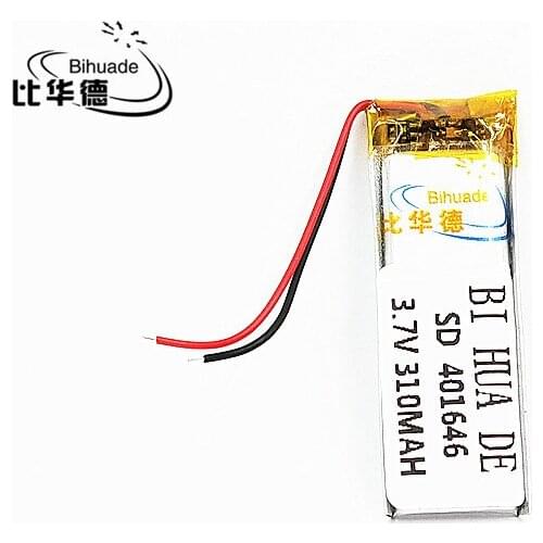 3.7V,310mAH,[401646] PLIB; polymer lithium ion / Li-ion battery for GPS,mp3,mp4,mp5,dvd,bluetooth,model toy