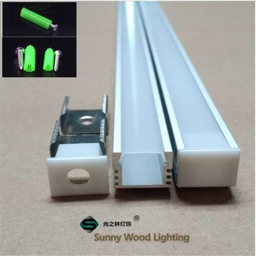 5-30pcs/lot 40inch 1m led bar light housing,led aluminium profile for 3528/5050 strip, led channel with cover,led strip housing