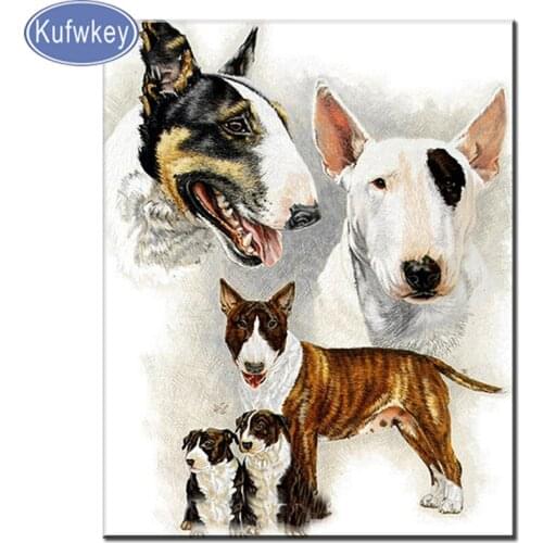 Diamond mosaic Pit Bull Terrier 5d diy Diamond Painting cross stitch kit diamond embroidery sale animals dog cute pets,walll art