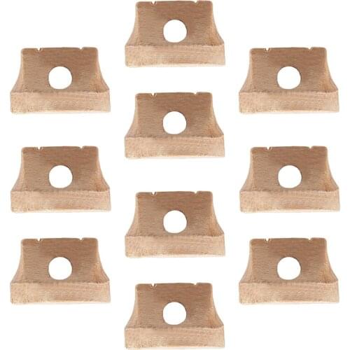 MagiDeal 10 Pieces Wooden Chinese Erhu Bridges DIY Musical Instrument Parts