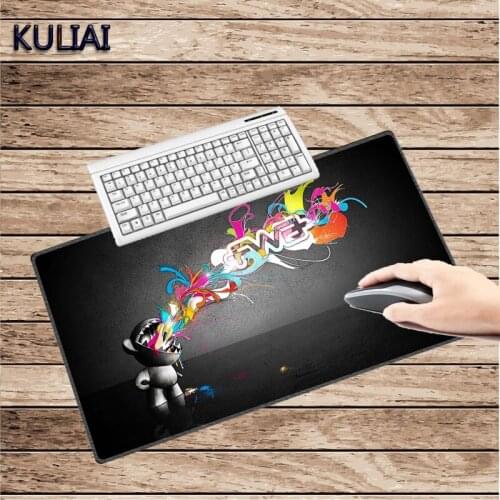XGZ 400X900X5MM Character Design Mouse Pad Rubber White Lock Edge Home Office Desk Keyboard Game Mouse Pad for Half Life Dota
