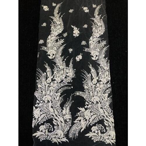 Flower Pattern Sequins Lace Fabrics Embroidery African French Tulle Lace Fabrics Laces Mesh Lace Fot Bridal Lace Wedding