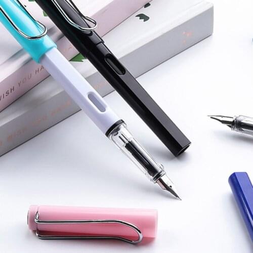 Multi Function 0.38/0.5mm Fountain Pen Red/Black Ink Cartridges School Writing Stationery Kids Hold Pen Posture Correction Tools