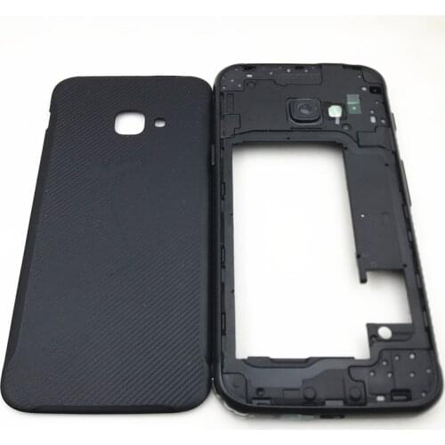 Full Housing For Samsung Galaxy Xcover 4 G390 SM-G390F Middle Frame Plate With Camera Lens Buttons +Battery Cover Back Case