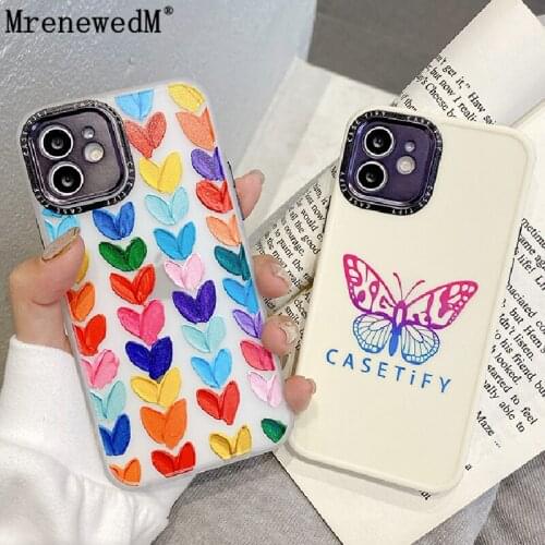 For iPhone 12 Pro Max Cute Cartoon Animals Soft Phone Case For iPhone 11 XR XS SE2 7 8 Plus Shockproof Color Love Silicone Cover