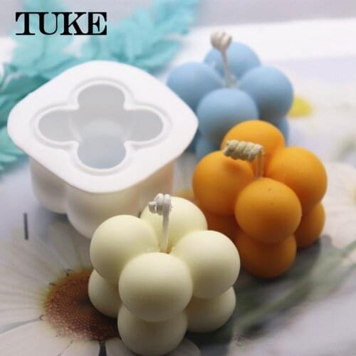 DIY 3D Candle Mold Handmade Aromatherapy Soy Wax Candle Silicone Mold Plaster Candles Mould UV Epoxy Resin Soap Molds