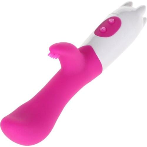Silicone Massager G Spot Dual Shock Vibration Female AV Stick Couples Life Supplies Adult Sex Products Vibrator