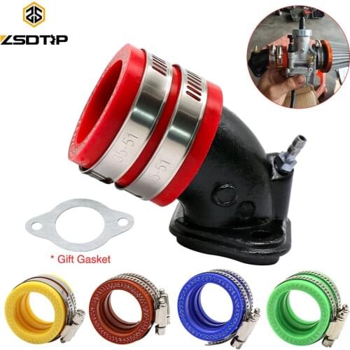 ZSDTRP Carburetor intake manifold intake pipe + 35mm carburetor interface Manifold Intake PIPE For Yamaha 100 connector