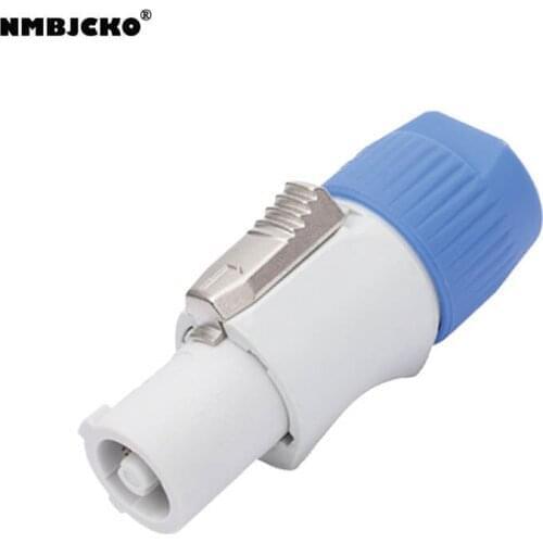 High quality 12pcs / lot PowerCON Type A NAC3FCA+NAC3MPA-1 Chassis Plug Panel Adapter