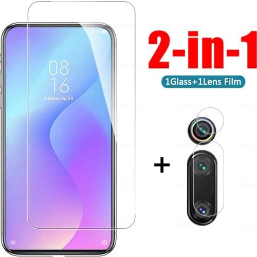 2-in-1 Cover Tempered Glass On The For Xiaomi Mi 9t Pro Screen Protector For Xiaomi Mi A1 A2 5X 6X Phone Camera Protector Lens