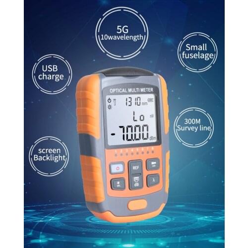 10 Wavelength 4 in1 Optical Power Meter Visual Fault Locator Network Cable Test Optical Fiber Tester