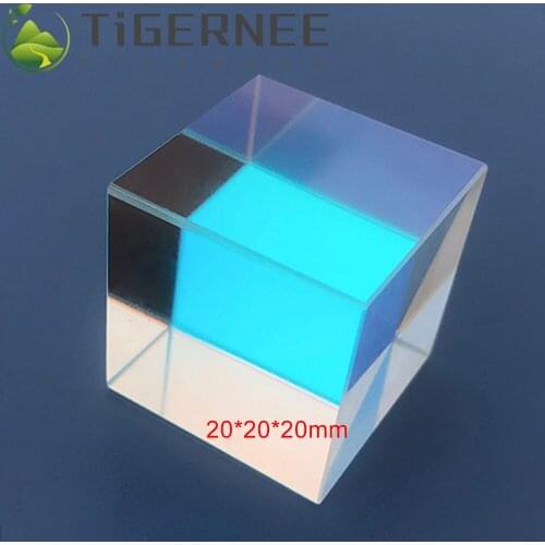 20*20*20mm Cubic Optical Experiment of Hexahedral Bright Light for Childrens Popular Science Spectrum Prism