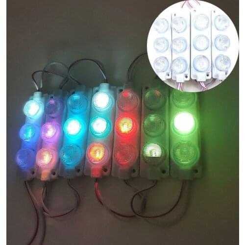 20pcs 12V LED Module 3 LEDs Super Bright String Light with Lens IP65 Waterproof SMD Advertisement Design LED Module
