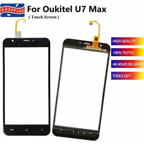 5.5 inch 100% Tested For OUKITEL U7 Max Touch Screen Sensor Panel Front Glass Repair Lens For Oukitel U7 Max Cell Phone Part