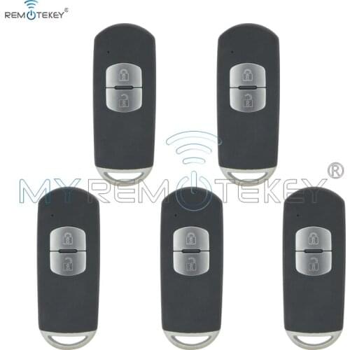 5pcs Smart key case car key cover 2 button for 2009-2013 Mazda CX-5 CX-7 3 5 6 remtekey