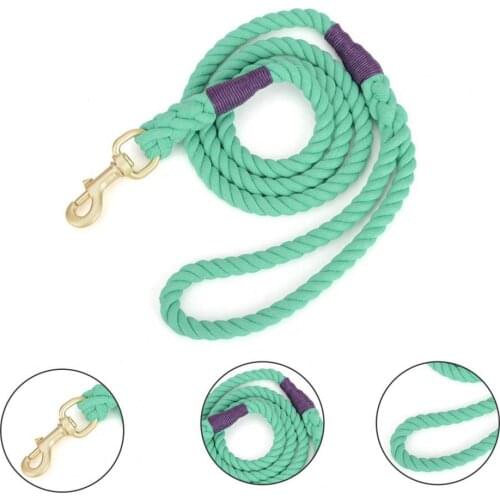 80% Dropshipping!!Pet Leash Solid Color Anti-bite Woven Pet Dog Outdoor Leash