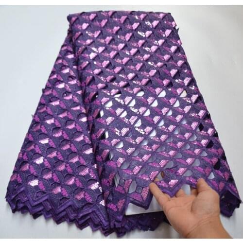 African Sequins Organza Lace Fabric 2020 High Quality Lace French Tulle Lace Fabric Nigerian Net Lace Fabrics For Wedding ER7-87