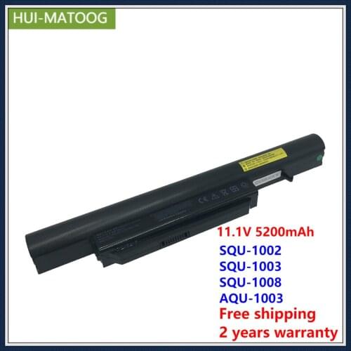 Laptop Battery SQU-1002 SQU-1003 SQU-1008 AQU-1003 for HASEE TERRA MOBILE 1562P 1586 Ordi Enduro i569TB CQB913 11.1V 5200mAh