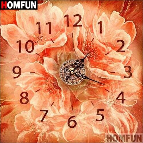 HOMFUN 5D DIY Diamond Painting Full Square/Round Drill "Flower number" 3D Embroidery Cross Stitch gift Home Decor A02322