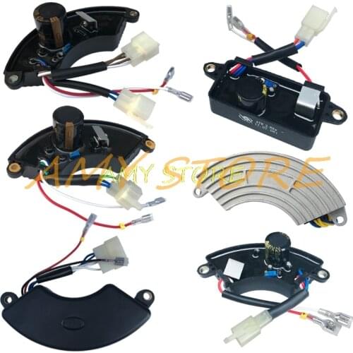 1Pc AVR Automatic Voltage Regulator Rectifier for China Gasoline Generator 1-3KW 5KW 6.5KW 6-7KW 8KW 10KW Single/Three Phase