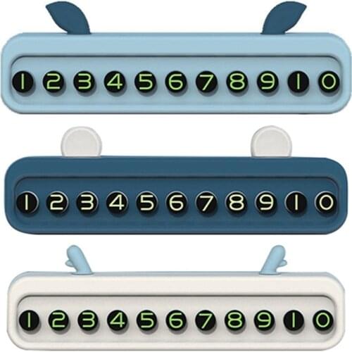 Car Stickers Temporary Parking Card Mobile Phone Number Plate Temporary Stop Parking Sign Automobile Accessories Car Styling