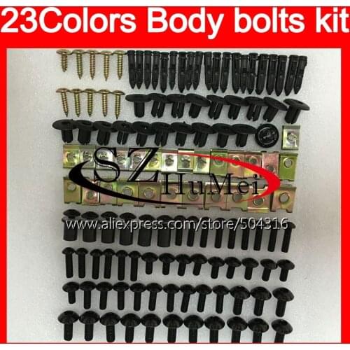 Fairing bolts full screw kit For KAWASAKI NINJA ZZR400 2000 2001 2002 2003 ZZR600 04 2005 2006 2007 Windscreen bolt screws Nuts