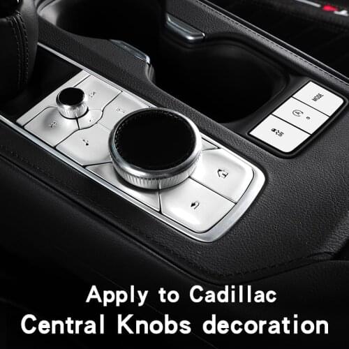 Central Control Button Stickers For Cadillac XT4 XT5 XT6 CT4 CT5 CT6 Metal Gear Panel Interior Decoration Sticker