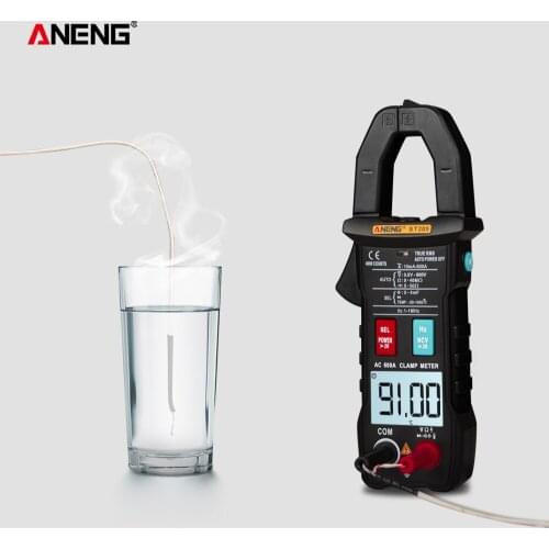 ST205 Digital Clamp Meter True RMS Voltage Resistance Capacitance Multimeter Temperature Auto Range Electrical MultiMeter Tester