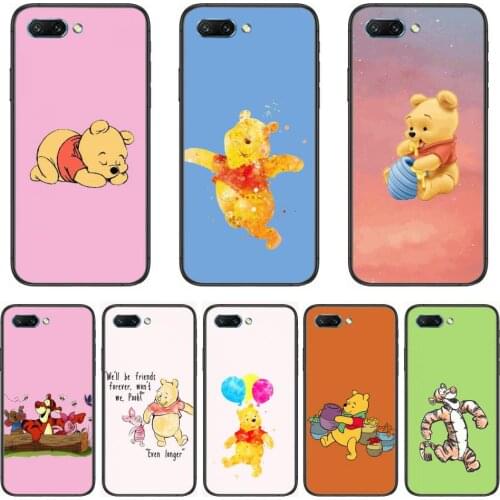 Disney Winnie Bear clear Phone Case For Huawei Honor 10 9 8 7 N Pro Lite A C RU Black Etui Coque Hoesjes comic fashion