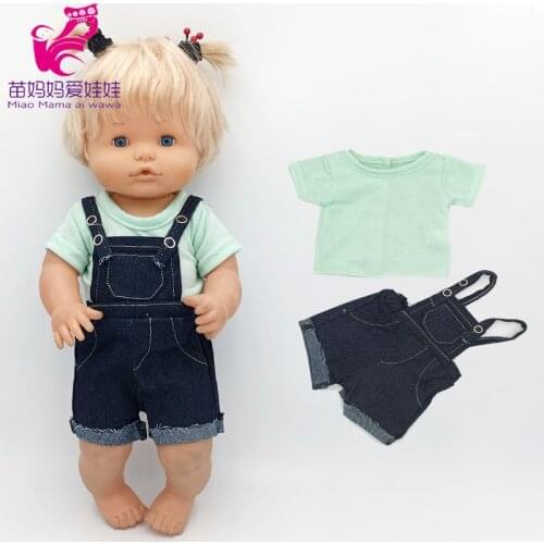 Nenuco Green Shirt Jeans Pants Ropa Y Su Hermanita Reborn Reborn Baby Doll Clothes 40cm