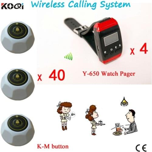 HOT SALES Quality Primacy 433.92MHZ Restaurant Table Call Bell Customer Call Waiter Wireless Service Calling System