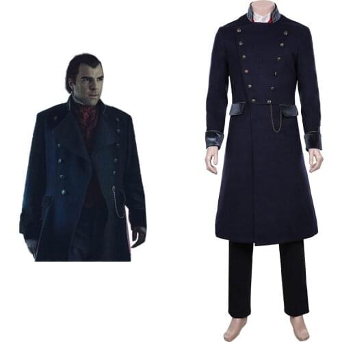 NOS4A2 Charlie Manx Cosplay Costumes Adult Men Women Trench Uniform Jacket Halloween Carnival Costumes Custom