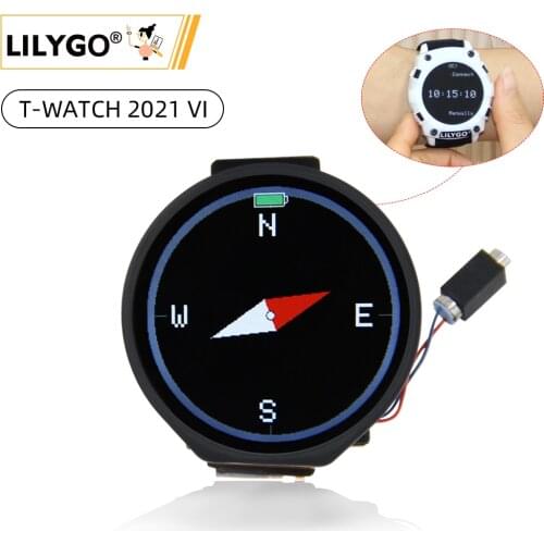 LILYGO® T-WATCH 2021 T-Micro32 Plus Programming Watch Capacitive Touch Screen ESP32 Psram Vibration Motor Support WiFi BLE