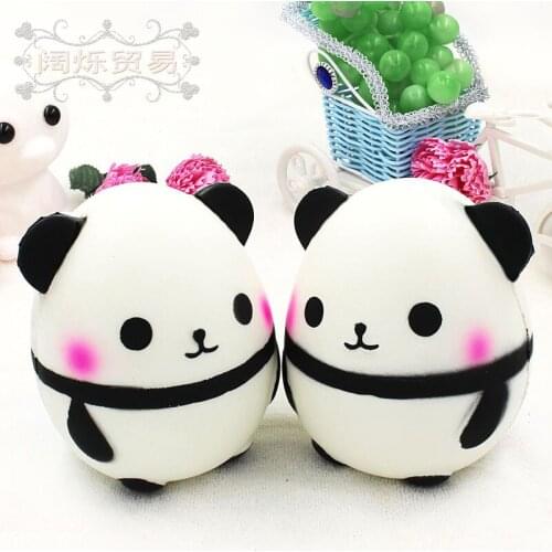 5pcs/pack Slow Rise Squishy Animals Squeeze Toys Soft PU Cute Panda Doll Models Animals Scented Squishy Stress Relief Toy Gifts