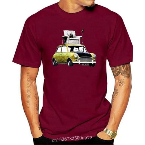 New T-SHIRT Mr Bean - Mini CooperMenss & Womenss Tees in (LazyCarrot) funny mr bean classic comedy rowan atkinson car men t s