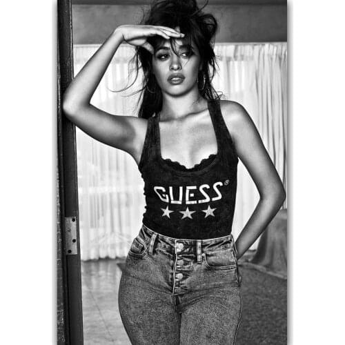 New Camila Cabello Pop Beauty Music Singer-Silk Art Poster Wall Sticker Decoration Gift