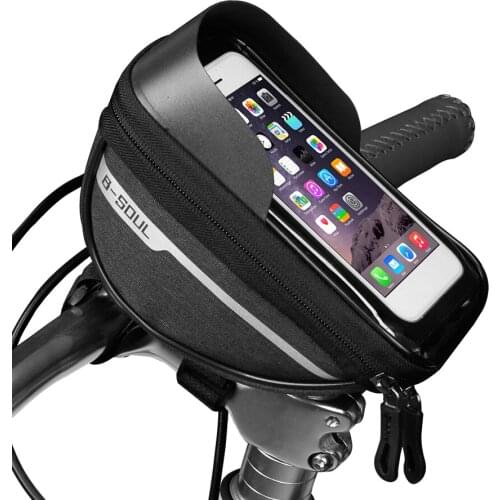 Night Riding Equipment Pannier Outdoor Special Purpose Practical Bike Touch Screen Smartphone Pannier Frame Front Tube Bag