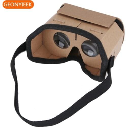 DIY Portable Virtual Reality Glasses Google Cardboard 3D Glasses 42mm lens VR glasses For SmartPhones For Iphone X 7 8 VR