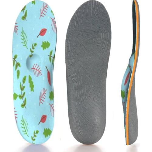 Blue Leaf Orthotic EVA Comfort Insoles Targeted Cushioning and Arch Support Inserted Insole for Heel, Arch and Ball of Foot