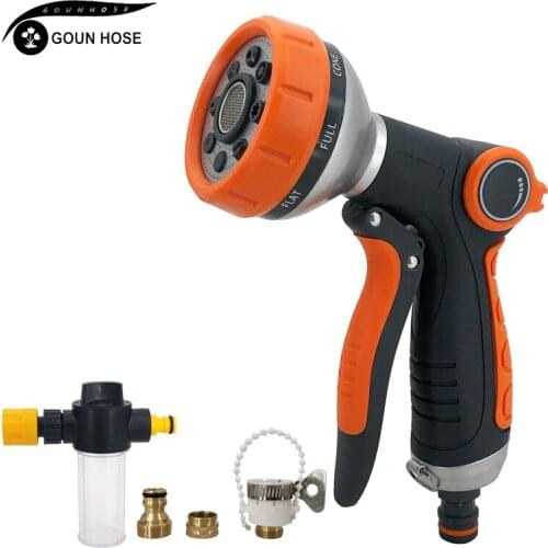 New Variable Flow Controls Water Gun Garden Watering Hose Nozzle High-Pressure Car Wash Foam Sprinkler Spray Gun Cleaning Tools