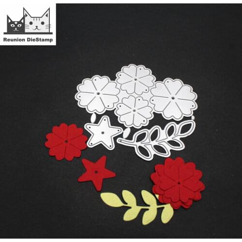 Reunion 102*89cm Petal Die Cut Letter Metal Cutting Dies Stencil Scrapbooking Embossing New Christmas Craft Dies Card Making