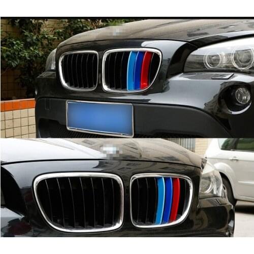 Grille Grill Trim Stripe for BMW X1 F48 X3 F25 X4 F26 X5 E70 F15 E90 F30 F31 F10 F07 GT Upgrade Grill M Style