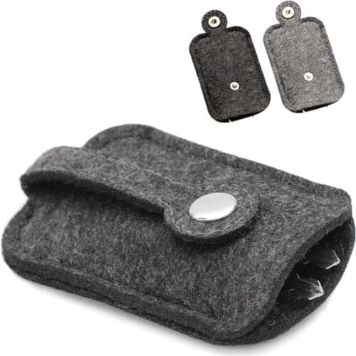 1PC Fashion Car Key Bag Wallet Purse Woolen Felt Keychain Holder Pocket Keys Organizer Pouch Case Bag for Men Housekeeper
