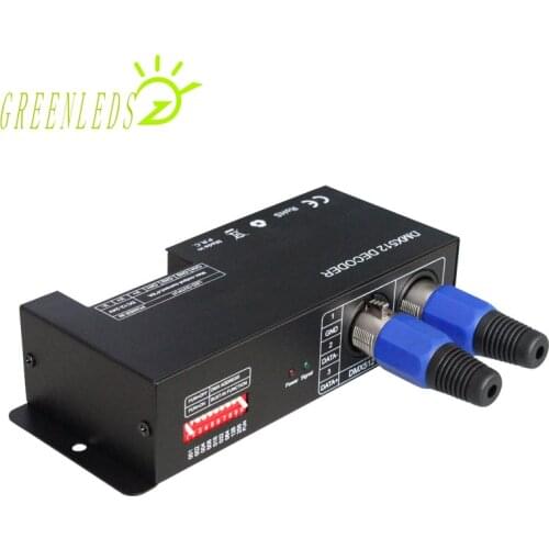 LED RGBW Controller DMX512 Decoder 8A DC12-24V 4 Channels JM-DMX-T4CH with High Quality 3 Years Warranties