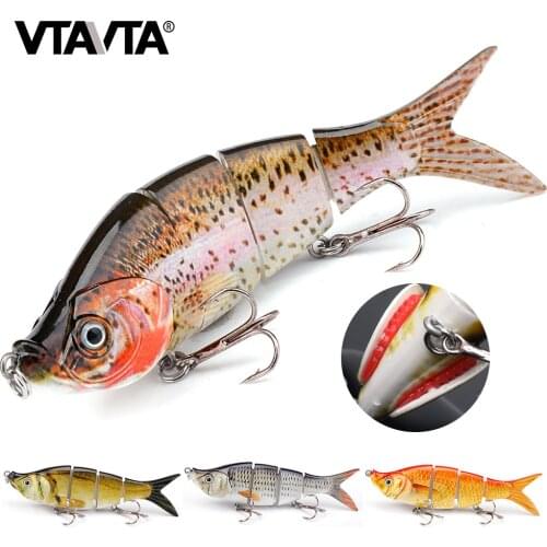 VTAVTA 17g 110mm Sinking Pike Wobblers Jointed Lures For Fishing Tackle 2020 Fish Gill Design Artificial Bait Crankbait Swimbait