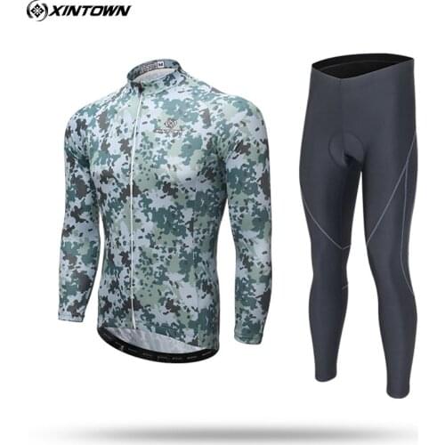 XINTOWN Team Pro Winter Thermal Fleece Ropa Ciclismo Cycling Clothing Wear Bike MTB Jerseys Cycling Sets Mens Bib Pants Sets