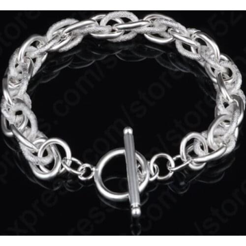 New Arrival 2020 Punk Style Simple Women 925 Sterling Silver Bracelet Link Chain Bracelets Wholesale Gift Birthday Gift