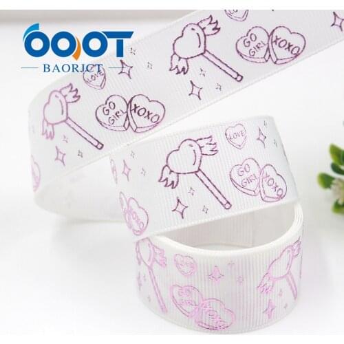 1'' 25MM Love Laser Rose Gold Printed Grosgrain Ribbon, 10yards DIY HandmadeHair Accessories Material Wedding Gift Wrap