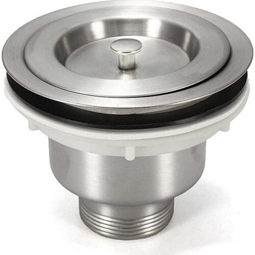 1Pcs Stainless Steel Kitchen Basin Waste Plug Sink Filter Sink Drain Assembly Waste Strainer And Basket Strainer Stopper